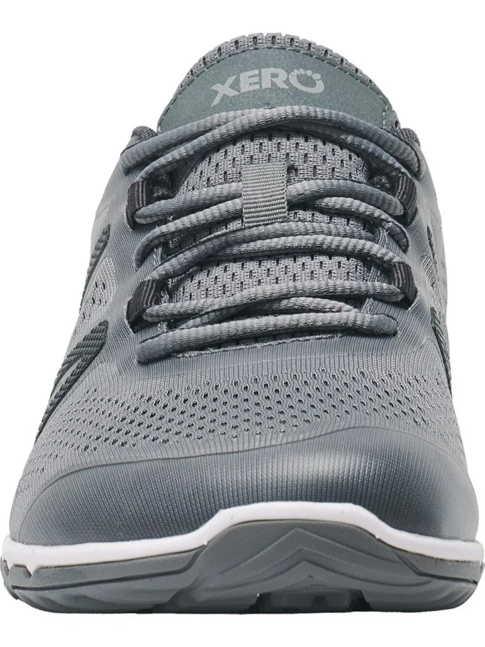 Xero Men's Steel Gray Rubber Lightweight Lace Up Running Classy Athletic Shoes